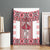 Ukraine Canvas Wall Art Traditional Braided Rope Belt Red Folk Pattern