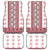Ukraine Car Mats Traditional Braided Rope Belt Red Folk Pattern