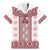 Ukraine Family Matching Mermaid Dress and Hawaiian Shirt Traditional Braided Rope Belt Red Folk Pattern