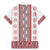 Ukraine Family Matching Mermaid Dress and Hawaiian Shirt Traditional Braided Rope Belt Red Folk Pattern