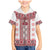 Ukraine Family Matching Mermaid Dress and Hawaiian Shirt Traditional Braided Rope Belt Red Folk Pattern