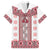 Ukraine Family Matching Short Sleeve Bodycon Dress and Hawaiian Shirt Traditional Braided Rope Belt Red Folk Pattern