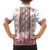 Ukraine Family Matching Summer Maxi Dress and Hawaiian Shirt Traditional Braided Rope Belt Red Folk Pattern