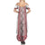 Ukraine Family Matching Summer Maxi Dress and Hawaiian Shirt Traditional Braided Rope Belt Red Folk Pattern