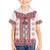Ukraine Family Matching Summer Maxi Dress and Hawaiian Shirt Traditional Braided Rope Belt Red Folk Pattern