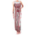 Ukraine Family Matching Tank Maxi Dress and Hawaiian Shirt Traditional Braided Rope Belt Red Folk Pattern