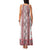 Ukraine Family Matching Tank Maxi Dress and Hawaiian Shirt Traditional Braided Rope Belt Red Folk Pattern