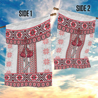 Ukraine Garden Flag Traditional Braided Rope Belt Red Folk Pattern