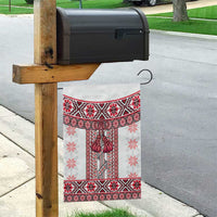 Ukraine Garden Flag Traditional Braided Rope Belt Red Folk Pattern