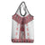 Ukraine Grocery Bag Traditional Braided Rope Belt Red Folk Pattern