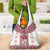 Ukraine Grocery Bag Traditional Braided Rope Belt Red Folk Pattern