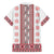 Ukraine Hawaiian Shirt Traditional Braided Rope Belt Red Folk Pattern