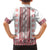 Ukraine Hawaiian Shirt Traditional Braided Rope Belt Red Folk Pattern