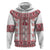 Ukraine Hoodie Traditional Braided Rope Belt Red Folk Pattern