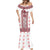 Ukraine Mermaid Dress Traditional Braided Rope Belt Red Folk Pattern