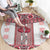 Ukraine Round Carpet Traditional Braided Rope Belt Red Folk Pattern