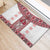 Ukraine Rubber Doormat Traditional Braided Rope Belt Red Folk Pattern