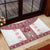 Ukraine Rubber Doormat Traditional Braided Rope Belt Red Folk Pattern
