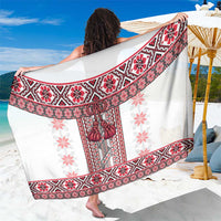 Ukraine Sarong Traditional Braided Rope Belt Red Folk Pattern