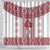 Ukraine Shower Curtain Traditional Braided Rope Belt Red Folk Pattern