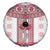 Ukraine Spare Tire Cover Traditional Braided Rope Belt Red Folk Pattern