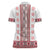 Ukraine Women Polo Shirt Traditional Braided Rope Belt Red Folk Pattern