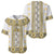Ukraine Baseball Jersey Traditional Braided Rope Belt Yellow Folk Pattern