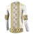 Ukraine Button Sweatshirt Traditional Braided Rope Belt Yellow Folk Pattern