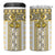Ukraine 4 in 1 Can Cooler Tumbler Traditional Braided Rope Belt Yellow Folk Pattern