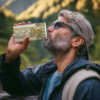 Ukraine 4 in 1 Can Cooler Tumbler Traditional Braided Rope Belt Yellow Folk Pattern