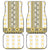 Ukraine Car Mats Traditional Braided Rope Belt Yellow Folk Pattern