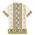 Ukraine Family Matching Mermaid Dress and Hawaiian Shirt Traditional Braided Rope Belt Yellow Folk Pattern