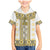 Ukraine Family Matching Mermaid Dress and Hawaiian Shirt Traditional Braided Rope Belt Yellow Folk Pattern