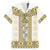 Ukraine Family Matching Puletasi and Hawaiian Shirt Traditional Braided Rope Belt Yellow Folk Pattern
