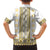 Ukraine Family Matching Summer Maxi Dress and Hawaiian Shirt Traditional Braided Rope Belt Yellow Folk Pattern