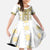 Ukraine Family Matching Summer Maxi Dress and Hawaiian Shirt Traditional Braided Rope Belt Yellow Folk Pattern