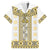 Ukraine Family Matching Summer Maxi Dress and Hawaiian Shirt Traditional Braided Rope Belt Yellow Folk Pattern