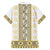 Ukraine Family Matching Summer Maxi Dress and Hawaiian Shirt Traditional Braided Rope Belt Yellow Folk Pattern