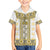 Ukraine Family Matching Summer Maxi Dress and Hawaiian Shirt Traditional Braided Rope Belt Yellow Folk Pattern