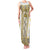 Ukraine Family Matching Tank Maxi Dress and Hawaiian Shirt Traditional Braided Rope Belt Yellow Folk Pattern