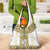 Ukraine Grocery Bag Traditional Braided Rope Belt Yellow Folk Pattern