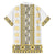 Ukraine Hawaiian Shirt Traditional Braided Rope Belt Yellow Folk Pattern