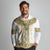 Ukraine Long Sleeve Polo Shirt Traditional Braided Rope Belt Yellow Folk Pattern