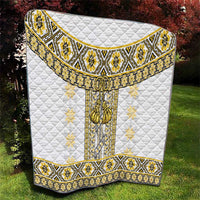 Ukraine Quilt Traditional Braided Rope Belt Yellow Folk Pattern