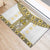 Ukraine Rubber Doormat Traditional Braided Rope Belt Yellow Folk Pattern