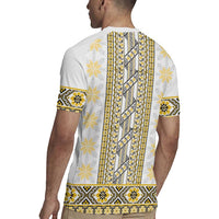 Ukraine Rugby Jersey Traditional Braided Rope Belt Yellow Folk Pattern