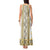 Ukraine Tank Maxi Dress Traditional Braided Rope Belt Yellow Folk Pattern