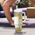 Ukraine Tumbler With Handle Traditional Braided Rope Belt Yellow Folk Pattern