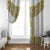Ukraine Window Curtain Traditional Braided Rope Belt Yellow Folk Pattern