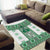 Ukraine Area Rug Traditional Braided Rope Belt Green Folk Pattern